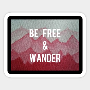 Be Free Sticker